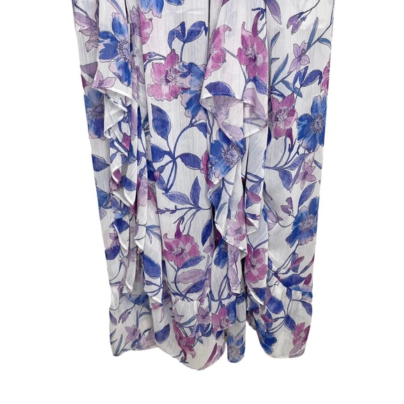 NWT MISA Los Angeles Karina Floral Ruffle Midi Dress - Picture 8 of 15